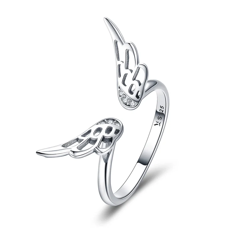 (image for) Pandora Style Silver Elf Wings Ring - SCR457 - Product Image