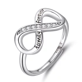Pandora Style Silver Endless Love Open Ring - SCR579 Pandora Style Silver Endless Love Open Ring - SCR579