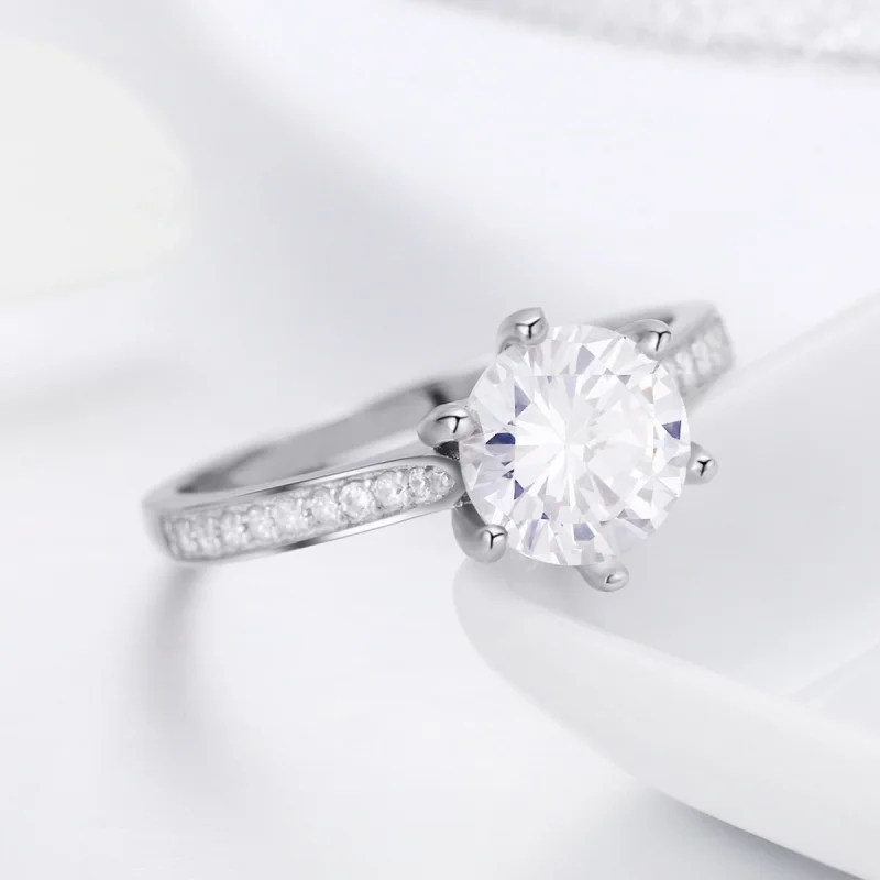 (image for) Pandora Style Silver Eternity Ring - SCR342 - View 6