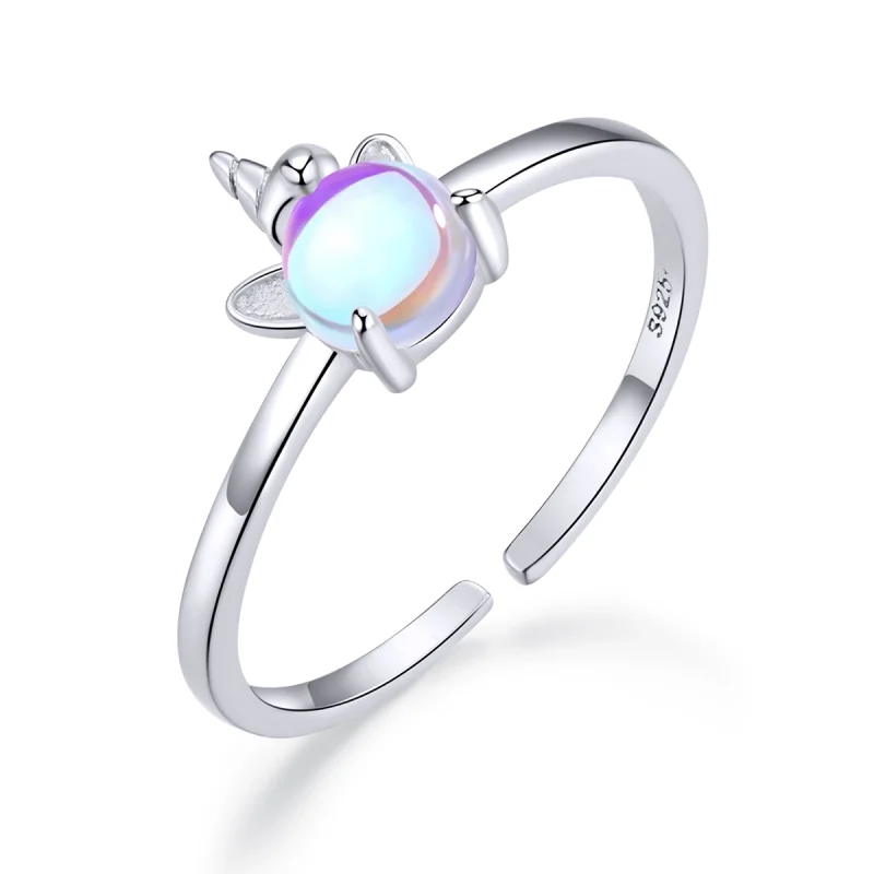 (image for) Pandora Style Silver Fancy Unicorn Open Ring - SCR642 - Product Image