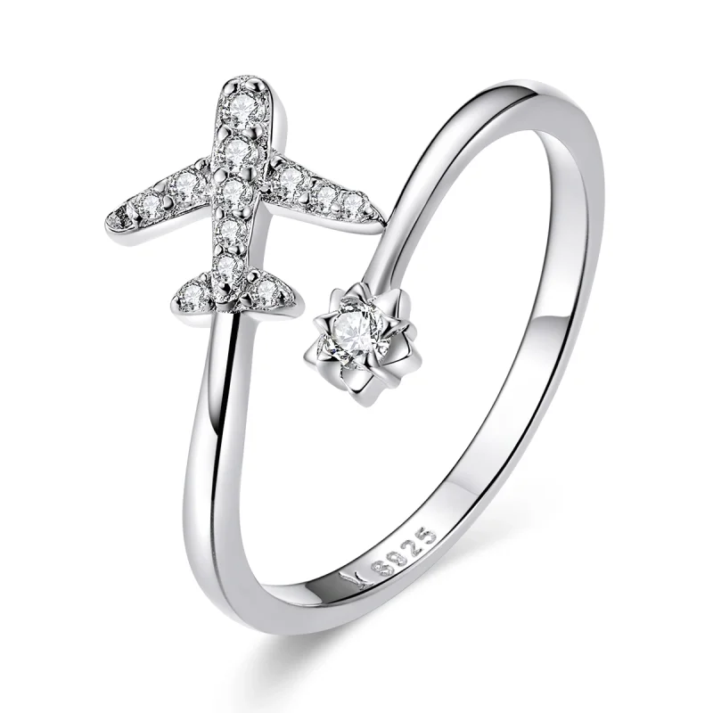 (image for) Pandora Style Silver Faraway Open Ring - SCR623 - Product Image