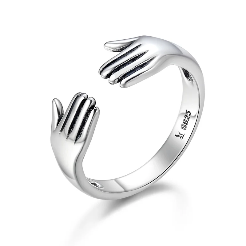 (image for) Pandora Style Silver Give Me A Hug Ring - SCR136 - Product Image