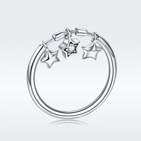 Pandora Style Silver Guardian Stars Ring - SCR406 Pandora Style Silver Guardian Stars Ring - SCR406