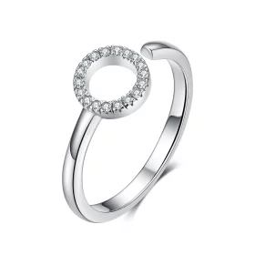 Pandora Style Silver Halo Open Ring - SCR545 Pandora Style Silver Halo Open Ring - SCR545