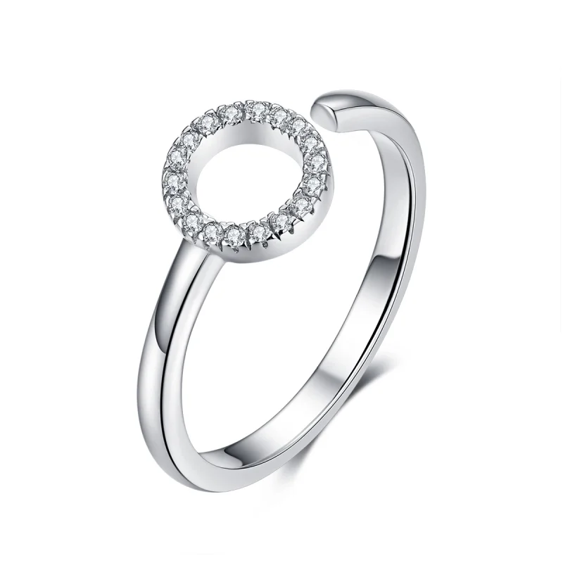 (image for) Pandora Style Silver Halo Open Ring - SCR545 - Product Image
