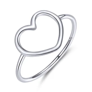 (image for) Pandora Style Silver Heart Ring - SCR641