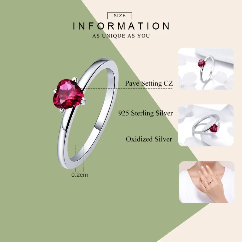 (image for) Pandora Style Silver Heartbeat Ring - SCR389 - View 3