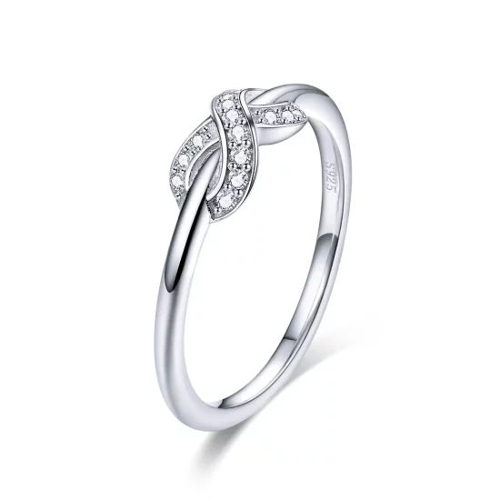Pandora Style Silver Infinite Love Ring - SCR494