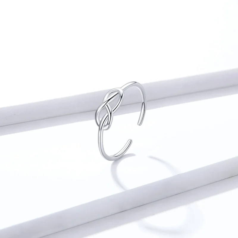 (image for) Pandora Style Silver Infinity Open Ring - BSR143 - View 2