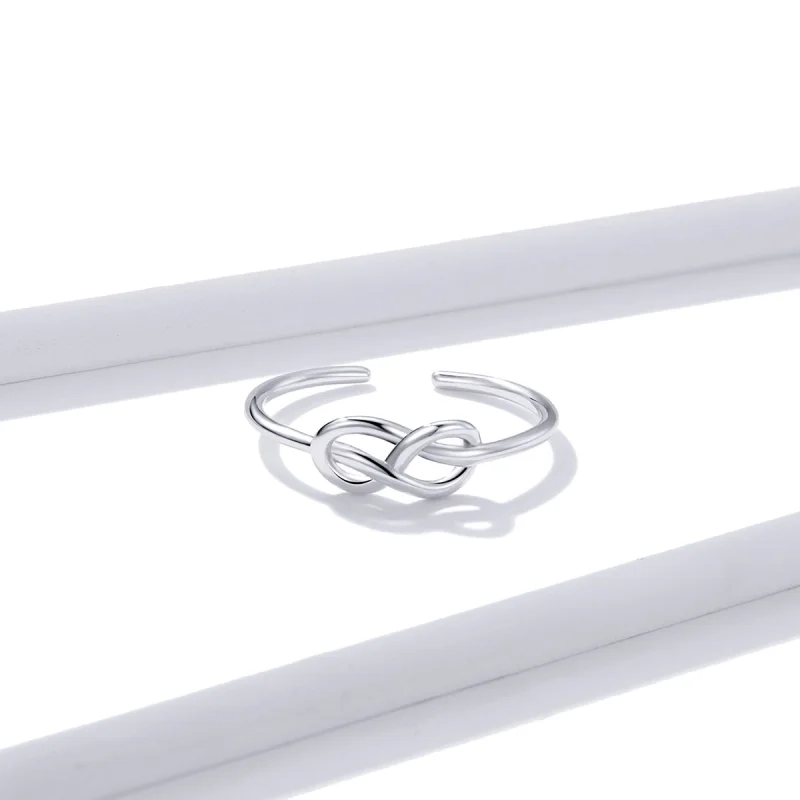 (image for) Pandora Style Silver Infinity Open Ring - BSR143 - View 3