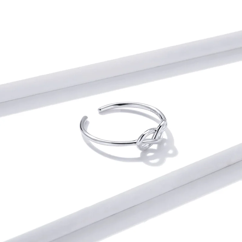 (image for) Pandora Style Silver Infinity Open Ring - BSR143 - View 4