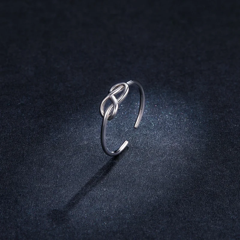 (image for) Pandora Style Silver Infinity Open Ring - BSR143 - View 5