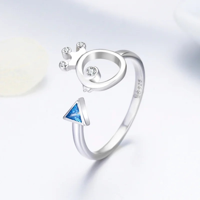 (image for) Pandora Style Silver King of Fish Ring - SCR079 - View 3