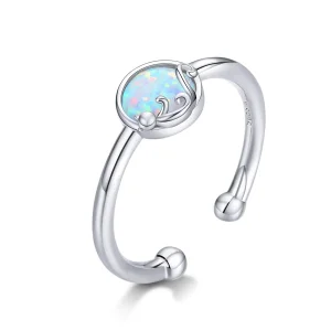(image for) Pandora Style Silver Kitty In Shine Open Ring - SCR651