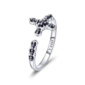 (image for) Pandora Style Silver Light of The Cross Open Ring - SCR447