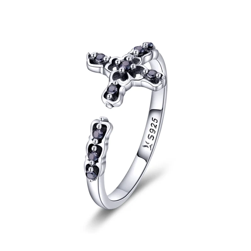 (image for) Pandora Style Silver Light of The Cross Open Ring - SCR447 - Product Image