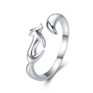 (image for) Pandora Style Silver Little Fox Open Ring - SCR478