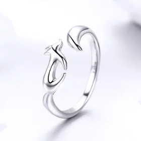 Pandora Style Silver Little Fox Ring - SCR478 Pandora Style Silver Little Fox Ring - SCR478