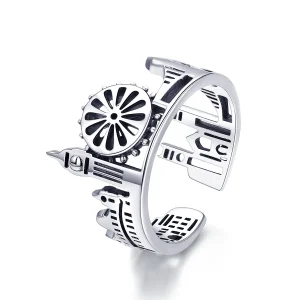 (image for) Pandora Style Silver London Open Ring - SCR474