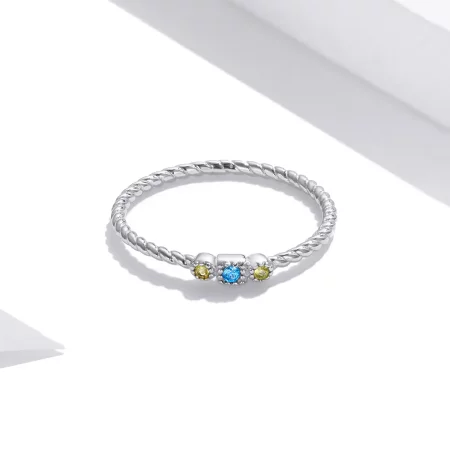 Pandora Style Silver Love of Rainbow Ring - SCR721