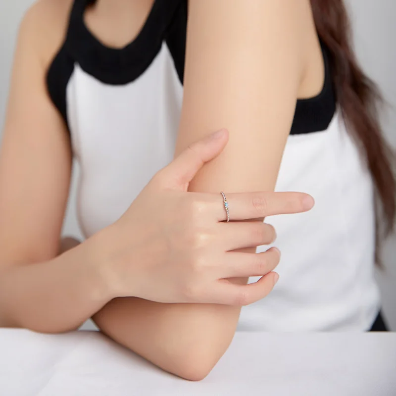 (image for) Pandora Style Silver Love of Rainbow Ring - SCR721 - View 6