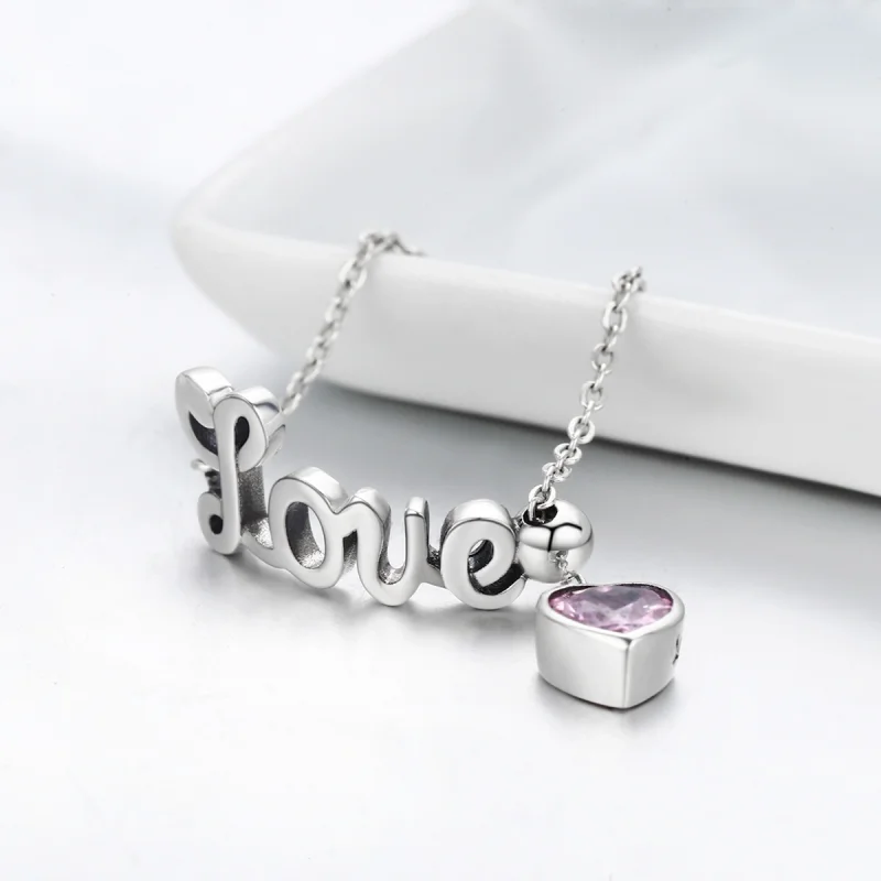 (image for) Pandora Style Silver Love Ring - SCR246 - View 5