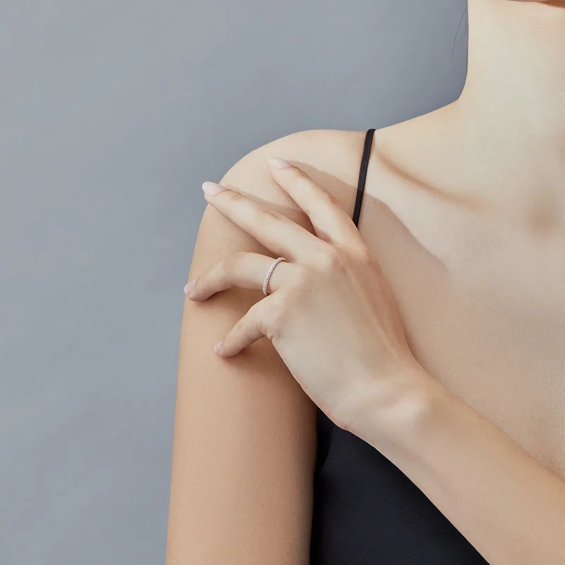 (image for) Pandora Style Silver Love Ring - SCR624 - View 5