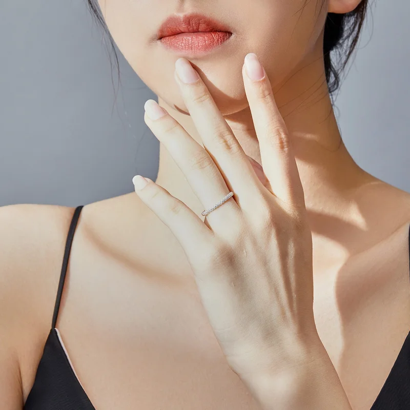 (image for) Pandora Style Silver Love Ring - SCR624 - View 7