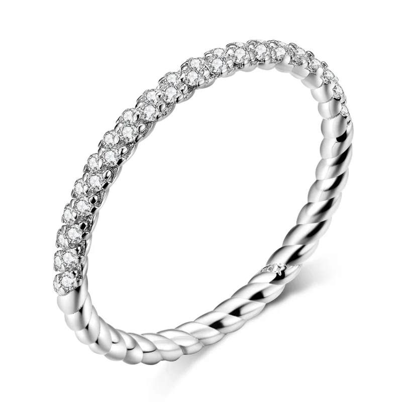 (image for) Pandora Style Silver Love Ring - SCR624 - Product Image