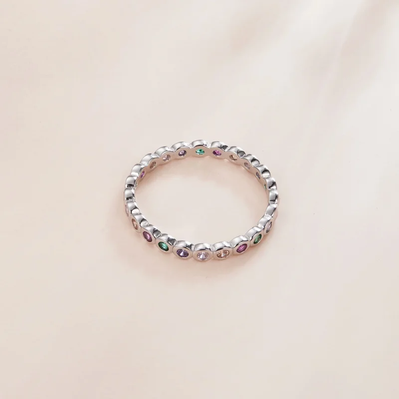 (image for) Pandora Style Silver Lucky Ring - SCR714 - View 4