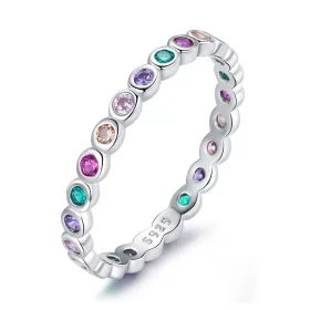 Pandora Style Silver Lucky Ring - SCR714 Pandora Style Silver Lucky Ring - SCR714