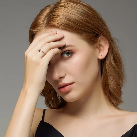 Pandora Style Silver Mermaid Tear Open Ring - SCR618-A