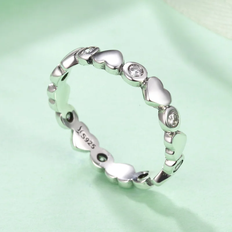(image for) Pandora Style Silver My Heart Is Bright Ring - SCR164 - View 5