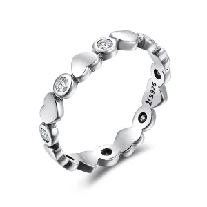 (image for) Pandora Style Silver My Heart Is Bright Ring - SCR164