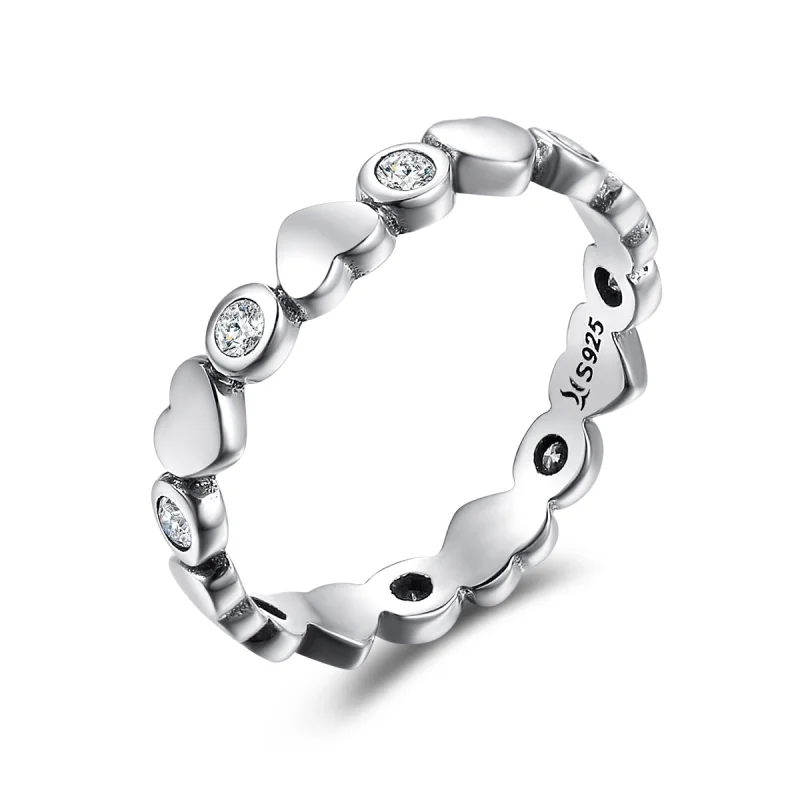 (image for) Pandora Style Silver My Heart Is Bright Ring - SCR164 - Product Image