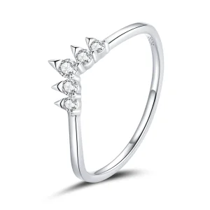 Pandora Style Silver Princess Crown Ring - SCR686 (image for) Pandora Style Silver Princess Crown Ring - SCR686