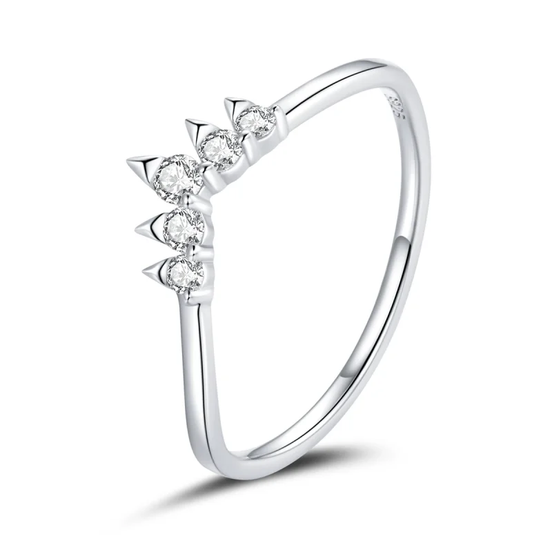 (image for) Pandora Style Silver Princess Crown Ring - SCR686 - Product Image