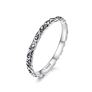 (image for) Pandora Style Silver Retro Patterns Ring - SCR513