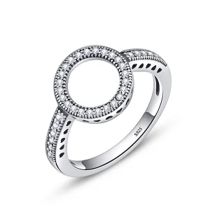 (image for) Pandora Style Silver Ring of Halo Ring - SCR041