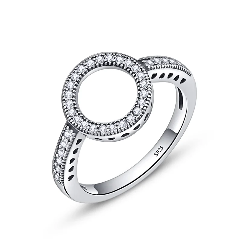 (image for) Pandora Style Silver Ring of Halo Ring - SCR041 - Product Image