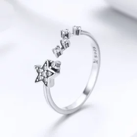 Pandora Style Silver Secret of Stars Ring - SCR440 Pandora Style Silver Secret of Stars Ring - SCR440