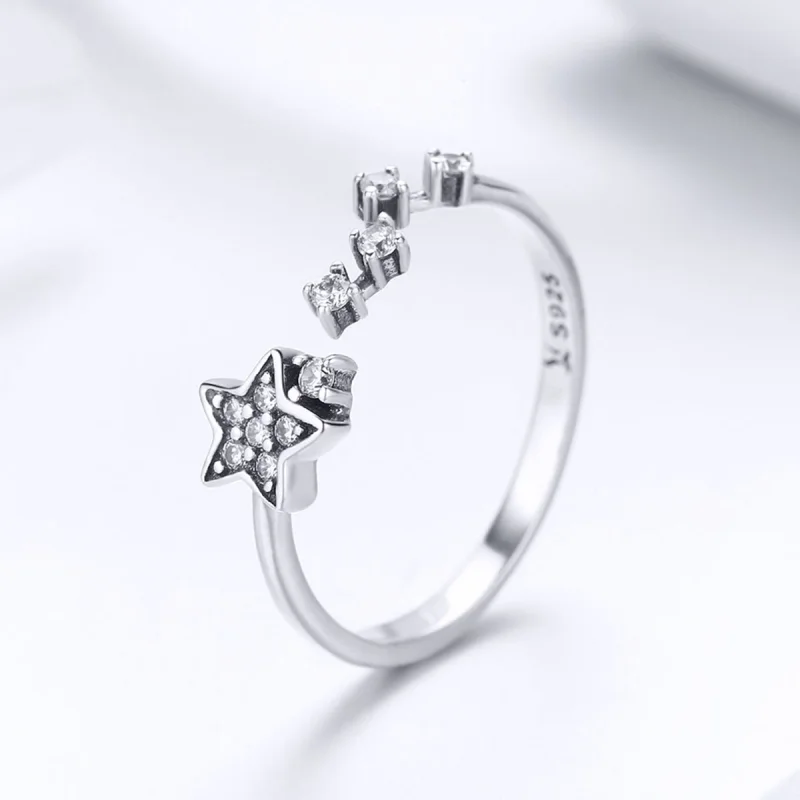 (image for) Pandora Style Silver Secret of Stars Ring - SCR440 - View 4