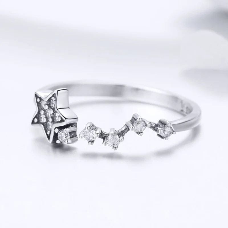 (image for) Pandora Style Silver Secret of Stars Ring - SCR440 - View 5
