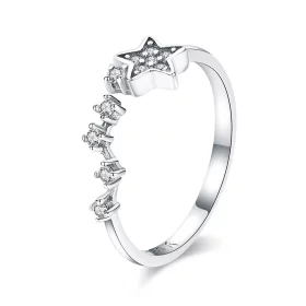 Pandora Style Silver Secret of Stars Ring - SCR440 Pandora Style Silver Secret of Stars Ring - SCR440
