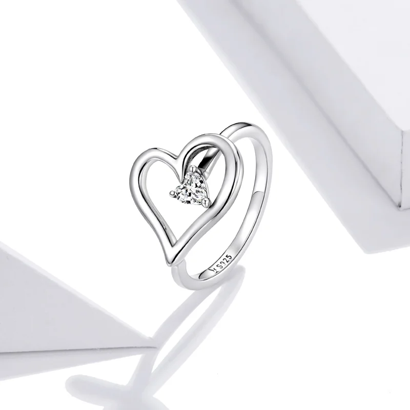 (image for) Pandora Style Silver Shining Wish Ring - SCR700 - View 2