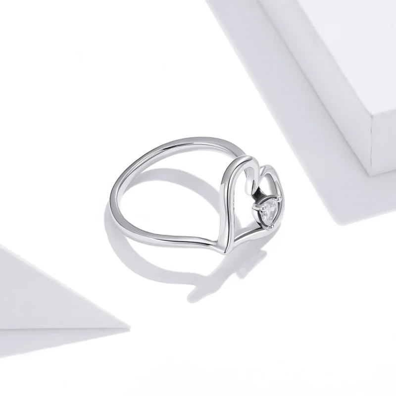 (image for) Pandora Style Silver Shining Wish Ring - SCR700 - View 3