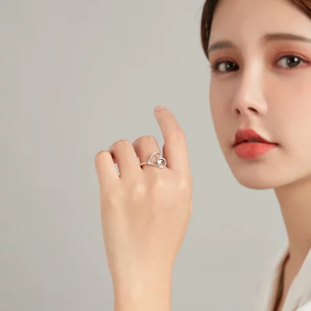 Pandora Style Silver Shining Wish Ring - SCR700