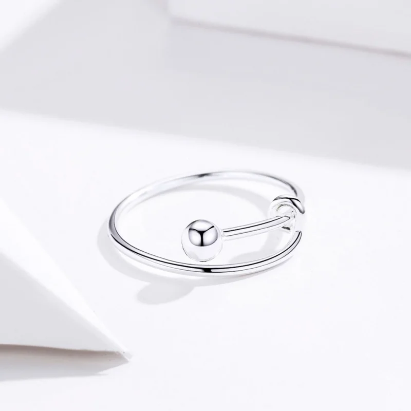 (image for) Pandora Style Silver Simple Open Ring - SCR520 - View 2