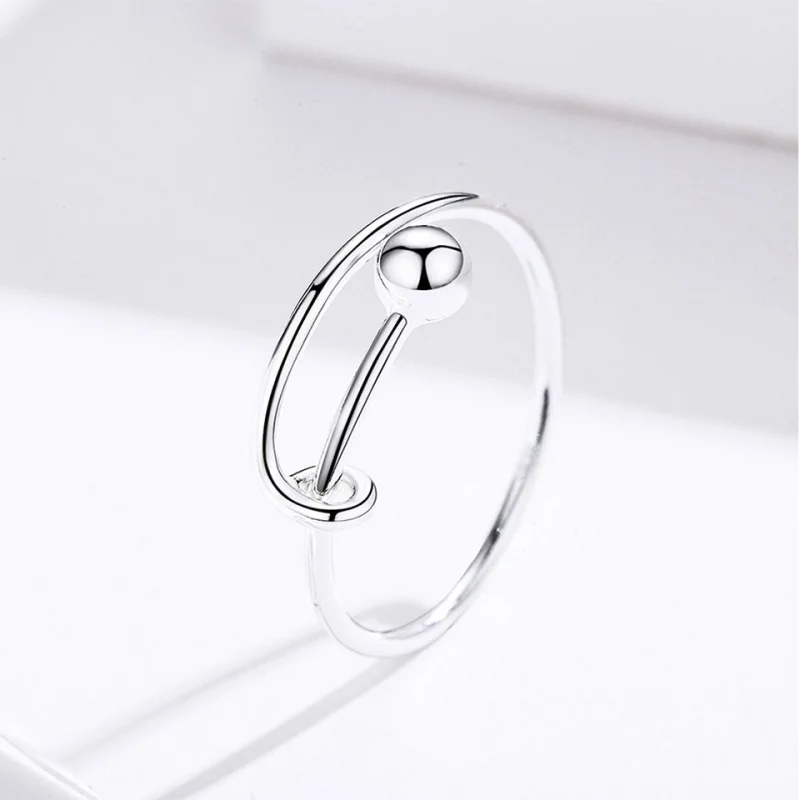 (image for) Pandora Style Silver Simple Open Ring - SCR520 - View 11
