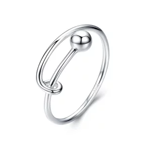 Pandora Style Silver Simple Ring - SCR520
